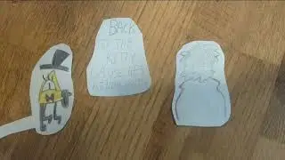 nasty dog but I made it with paper