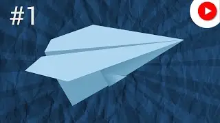 1. How to make a flying origami airplane out of paper / step by step lessons