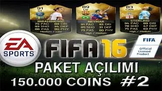 Fifa 16 - 150K Paket Açılımı - TOTW6  (Ibra,Neymar,Sterling) - 2.Bölüm