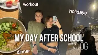 VLOG мой день после школы | holidays,gym,hang out with friends