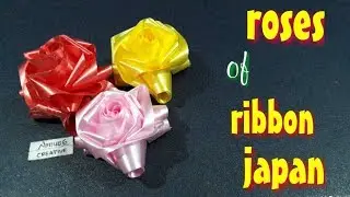 Ide Kreatif Cara Membuat Bunga Mawar Dari Pita Jepang