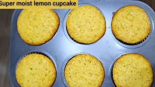 How to make super moist lemon cupcake |easy recipe