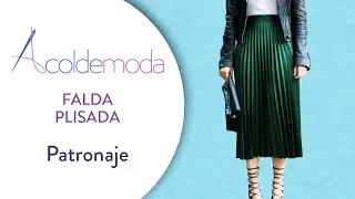 Patronaje de FALDA PLISADA - DIY - Paso a paso