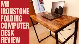 Mr Ironstone Folding Computer Desk Review And Fast Assembly!