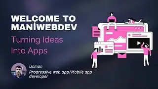 Welcome to maniwebdev