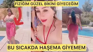 Yazgül’ün Bikini pozları tepki topladı. Bu sıcakda haşema giyemem.
