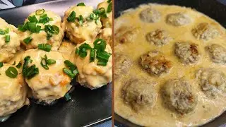 Вкусные тефтели с рисом в соусе | Рецепт фрикадельки