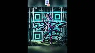 QR Code turn into Cyberpunk Girl Qr code Art
