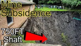 UNDERGROUND MINE SUBSIDENCE 750ft Vertical Shaft Glen Lyon, PA
