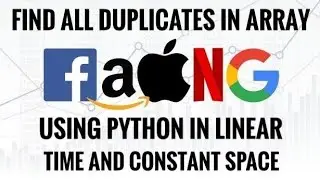 LEETCODE - FIND ALL DUPLICATES IN ARRAY IN PYTHON. ( IN LINEAR TIME AND CONSTANT SPACE )