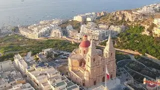 The Parish Church of Mellieha - view from above 360