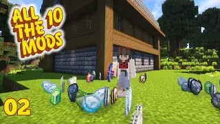 Mining and More Mining! | Let's Play Modded Minecraft | ATM10 Episode 2