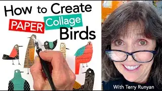How to Create Paper Collage Birds