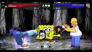 Mugen Request Pingu & Spongebob VS Homer Simpson