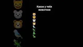 какое животное у тебя
