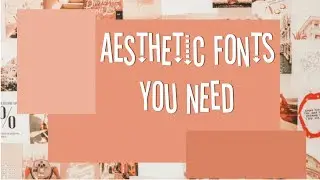 ✰𝐀𝐞𝐬𝐭𝐡𝐞𝐭𝐢𝐜 𝐟𝐨𝐧𝐭𝐬 𝐲𝐨𝐮 𝐧𝐞𝐞𝐝✰