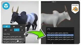 How to Import multiple animations of a single model in Blender