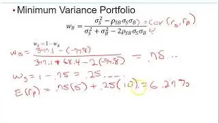 Essentials of Investments - Minimum Variance Portfolio