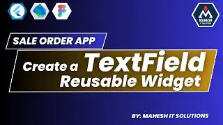 Create TextField Reusable Widget | TextField | Flutter | Dart