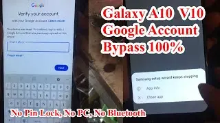 Galaxy A10 google account bypass,  SM-A105G Bypass Frp (2020)
