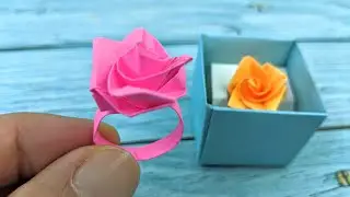 How to make Easy Rose Ring From post-it note