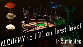 ALCHEMY TO 100 ON FIRST LEVEL IN Skyrim (unofficial patch)