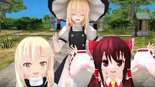 【東方MMD紙芝居】”もしも家族だったら”　#13　霊夢のちくわ