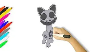 How to Draw Smile Cat | Zoonomaly