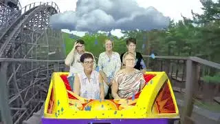 Green screen roller coaster with retired friends! 2023