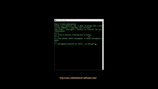 [Python] How to Display a Message Box in Python Short Video