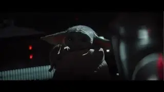 Baby Yoda pressing Buttons