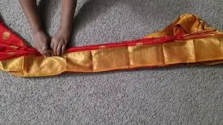 Easy saree pleating|pre pleating saree 5 mins|pre pleating saree ideas @GalattaFamilyCanada