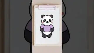 how to draw a panda