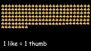1 Like = 1 Thumb in the Thumbnail