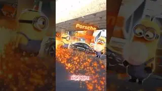 🗣GET OUT🔥🔥#minions #porsche