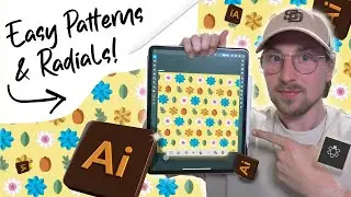 Master the Pattern & Radial tool in adobe illustrator 🌸