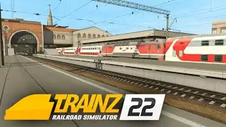 Прибытие ЭП2К с поездом №57 Йошкар-Ола — Москва на Казанский вокзал | Trainz 2022