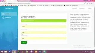 #2 Insert Data into Table | Ajax Form Submit in Laravel 5.5 | Shopping Cart Website in Laravel