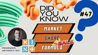 Best Market Share FORMULA: How to calculate MARKET SHARE (%)