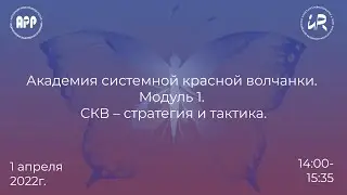 Академия системной красной волчанки. Модуль 1. СКВ – стратегия и тактика.