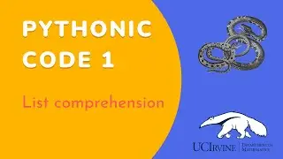 Pythonic code 1: List comprehension