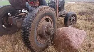 DIY TRACTOR first trip Hard off-road mini tractor with your own hands cheap