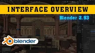 Interface Overview - Blender 2.93 | blender for beginners | blender Interface  Part 1
