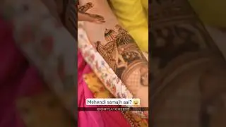 The cute story of the wedding in Mehendi ❤️ #mehendi #mehendidesign #shaadi