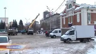 В Новосибирске на площади Ленина ликвидировали парковку
