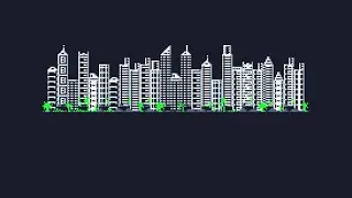 TIC-80: Procedural City 2D (80's Style)