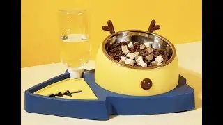 Двойная миска для кошек, для собак Christmas Nicovaer