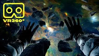 360° 3D VR Asteroid Spacewalk | Relaxing Space Experience [5 mins, 8K]