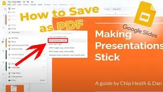 Google Slides - How to Save as a PDF