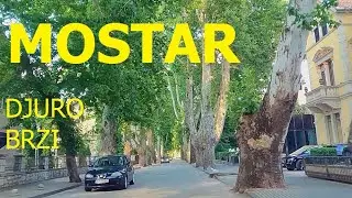 Mostar, car tour through the city, Herzegovina, July 2024